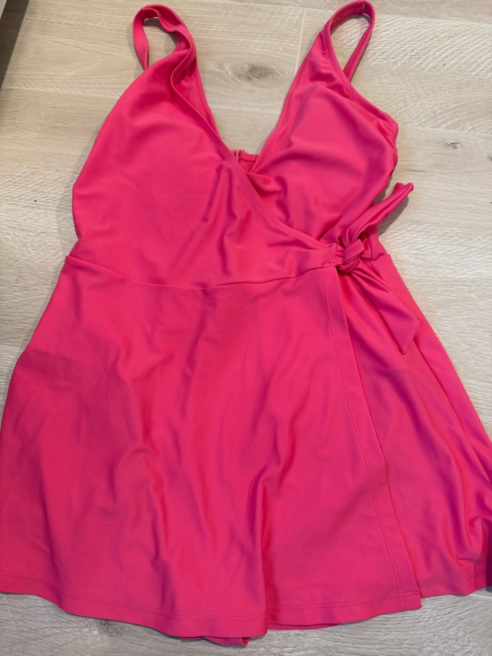 Old Navy Pink Wrap One-Piece Swim Dress